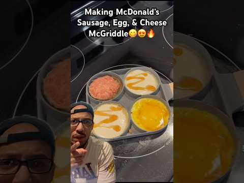 McDonald’s sausage egg & cheese McGriddle!#trendingshorts #fyp #relatable #viral #fypシ゚viral #shorts