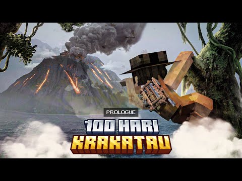 100 Hari di Minecraft Gunung Krakatau