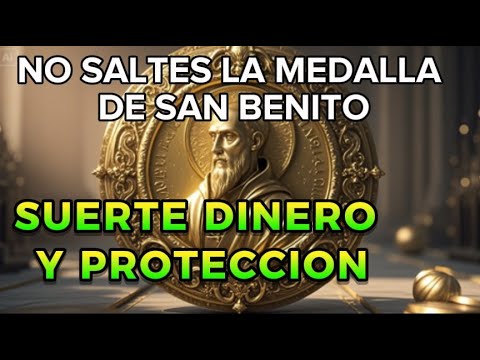 La medalla De San Benito Tócala y llena tu vida de dinero y fortuna 💸🙏