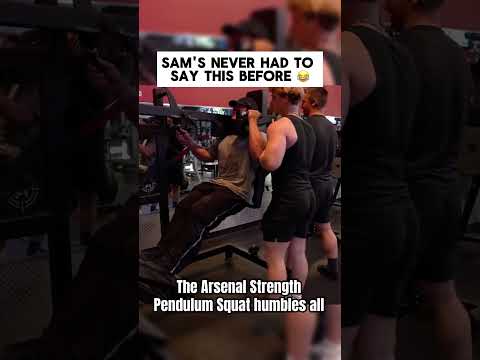 Even Sam Sulek struggled on this machine #arsenalstrength #samsulek #workoutmotivation #squat