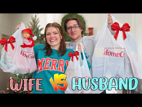 Husband VS Wife Christmas Gift Swap Challenge!