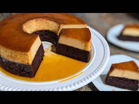 ¿No Tienes Horno? CHOCOFLAN O PASTEL IMPOSIBLE EN ESTUFA! Receta 2en1, Fácil y Deliciosa Paso a Paso