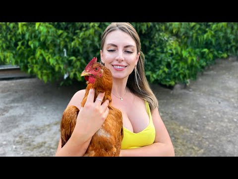 Cooking Butter Chicken Recipe | Indian Curry in Ukrainian Village ASMR
