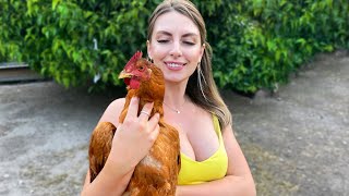 Cooking Butter Chicken Recipe | Indian Curry in Ukrainian Village ASMR