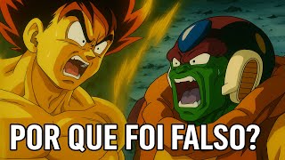 Por que o SUPER SAIYAJIN aparece FALSO nesse filme?