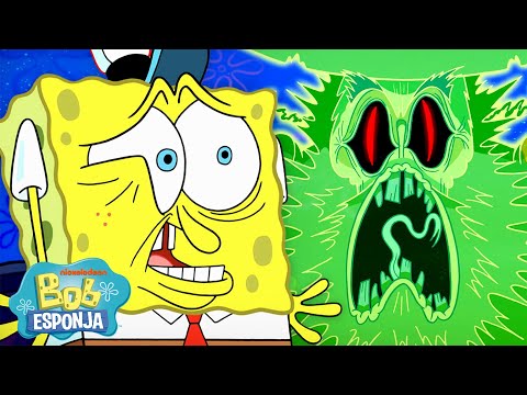 Bob Esponja | Momentos de Bob Esponja que están LITERALMENTE malditos 😰 | Bob Esponja en Español