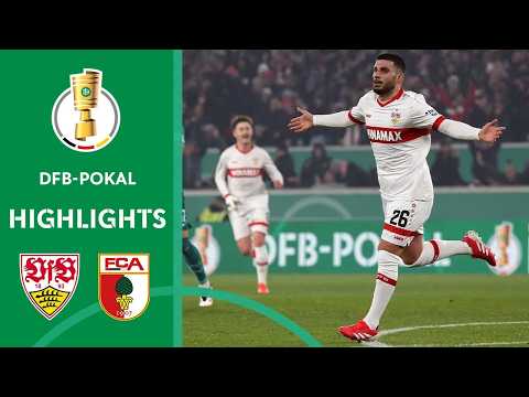 Undav Becomes Match Winner | VfB Stuttgart vs. FC Augsburg 1-0 | Highlights | DFB-Pokal Quarterfinal