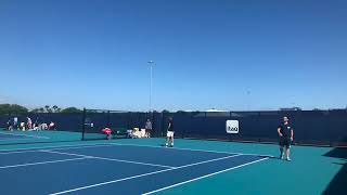 Grigor practicing with Stan last week 🎾