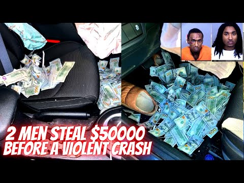 2 men steal $50K before a crash --- Driving Fails & Lessons Learned! #1256 #dashcam