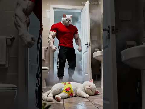 حكايه الأب اللي بيشرب سجاير في الحمام 🚽 وابنه بيشوفه😱#cat #هتضحك #animation #foryou #تحشيش #funny 