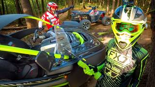 Forest Blocked! Cut & Pulled with Winches