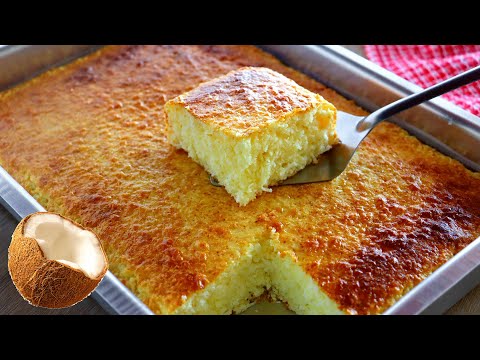 BOLO COCADA SEM FARINHA DELICIOSO