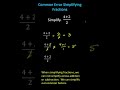 Simplifying Expressions and Common Factors
