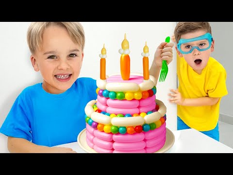 كريس وأصدقاؤه يلعبون بالبالونات - قصة طريفة للأطفال