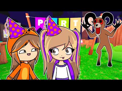 Hacemos una FIESTA EN EL BOSQUE con Mandarina en 99 Noches Roblox