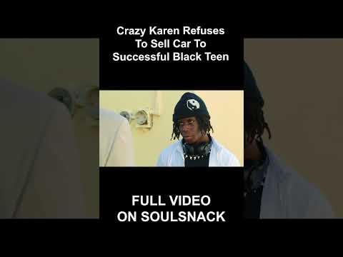 Crazy Karen Refuses to Sell Car To Successful Black Rapper. #shorts
