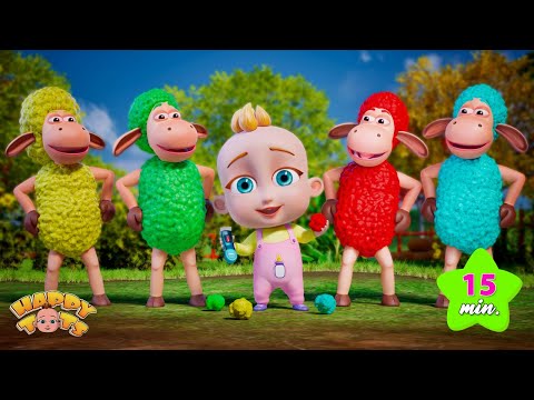 Baa Baa Black Sheep Song | Baby with Sheeps | Nursery Rhymes & Kids Songs | Happy Tots