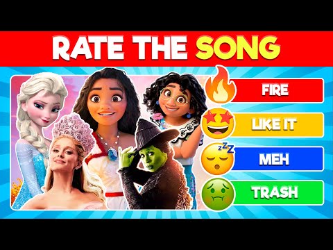 Rate the Song🎵Wicked✨Moana 2⛵Encanto🌺and more