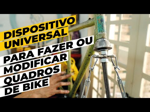 Dispositivo universal para fazer ou modificar quadros de bike. Pedaleria