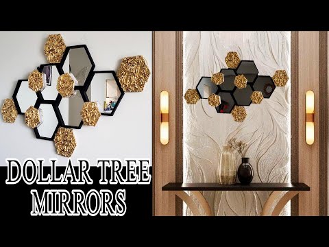 DOLLAR TREE MIRROR TRANSFORMATION! | Craft Angel