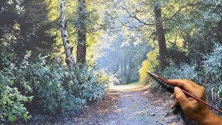 "Forest Sketch" Acrylic painting. Artist - Viktor Yushkevich. #207