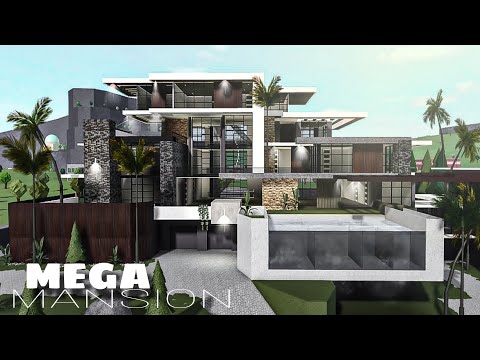 Bloxburg: Mega Mansion Celebrity Modern House | House Build | Roblox