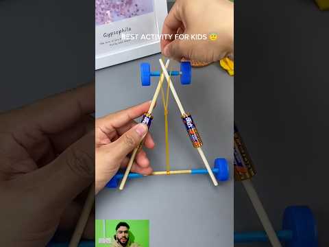 DIY Rubber band Powered Car #kids #children #education #learning #fun #amazing #creative