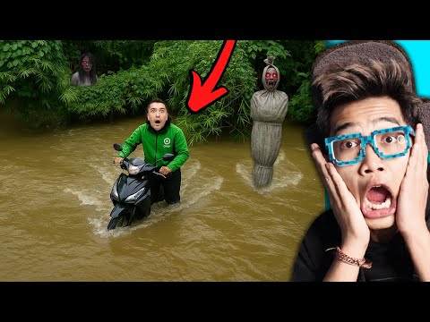 KENCING DIKUBURAN! OJOL KENA AZAB MOTORNYA JATUH KE SUNGAI!!! Kisah Horor Ojol: The Game PART 2
