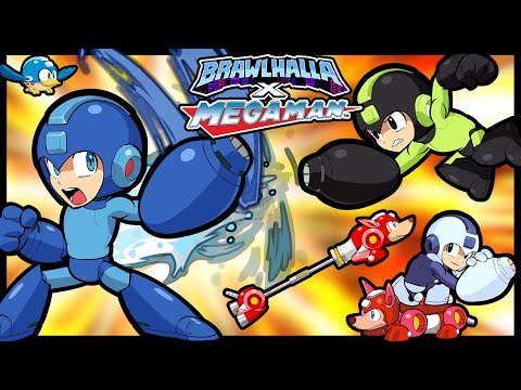 MEGA MAN JOINS BRAWLHALLA!! • New Crossover + Items! • 1v1 Gameplay