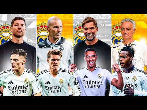 ASÍ SERÍA el REAL MADRID 25/26 de XABI ALONSO, ZIDANE, KLOPP y MOURINHO