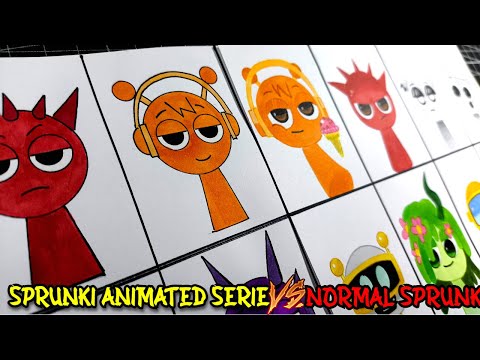 DIBUJO todos los Incredibox Sprunki Animated Series Intro VS incredibox sprunki normal