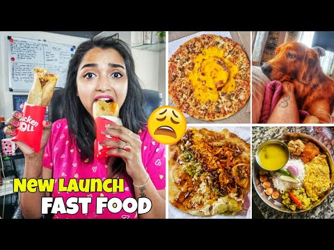 Vlog - Trying New Launch FAST FOOD - Volcano Pizza সাথে Korean Chicken Roll - জীবনের একটা ছুটির দিন