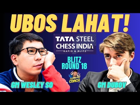 WESLEY SHOCKED EVERYONE WITH HIS PERFORMANCE! GRABE ITO! So vs Dubov! Tata Steel Indian 2024 Blitz