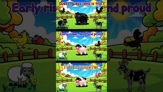 Guess The Rooster Sound For Kids Cock a doodle doo Song Cocomomokidstv