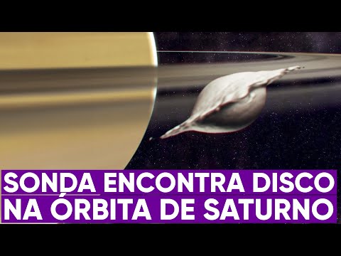 Sonda revela disco na órbita de Saturno