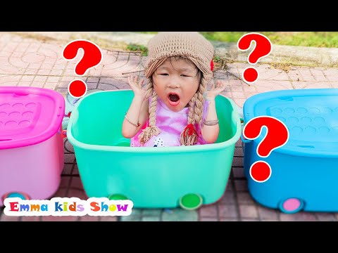 Emma helps a got lost baby | 핑크 퐁, 슬라임 / 레인보우 생일 케이크 만들기