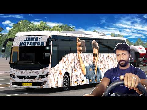 Thalapathy Birthday Special | jana Nayagam bus skin release | Ets2 gameplay Tamil