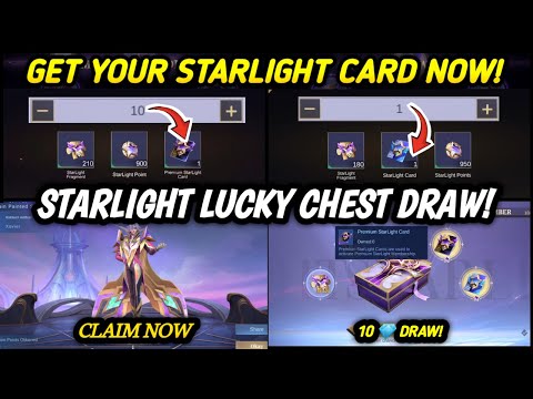 CLAIM YOURS !! XAVIER DECEMBER STARLIGHT SKIN | 10 💎  LUCKY CHEST DRAW - MLBB