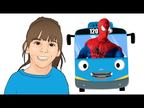 SuperHeroes Wheels on the Bus song for kids!