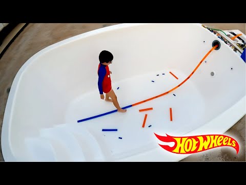 DESAFIO PISTA HOTWHEELS NA PISCINA VAZIA!