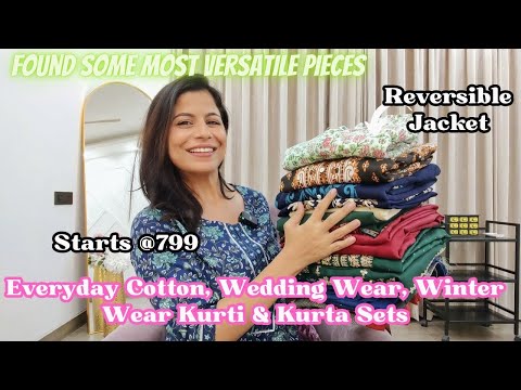 ❣️ Kurta Set & Bottom Wear Haul l Winter Wear, Wedding, Everyday Cotton Suits, Jacket l Dream Simple