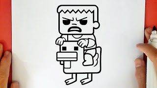 COMO DESENHAR O JOCKEY DE GALINHA DO MINECRAFT