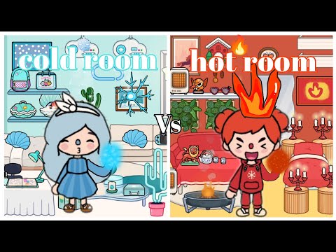 Cold room vs hot room ❄️🔥 || Toca holy