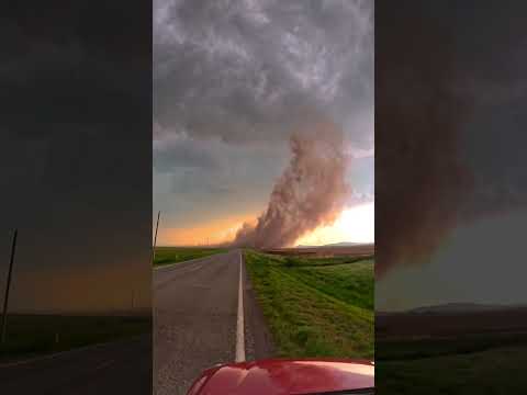 Anticyclonic tornado with a unique formation sequence near Roosevelt, Oklahoma earlier this spring!