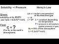 Gas Solubility and Constants