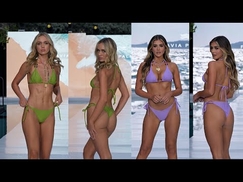 [4k60] 2024Flavia Palmiero part.2 | 2024 Miami Swim Week D.C | Vertical slow motion