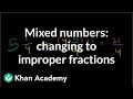 Converting Mixed Numbers to Improper Fractions