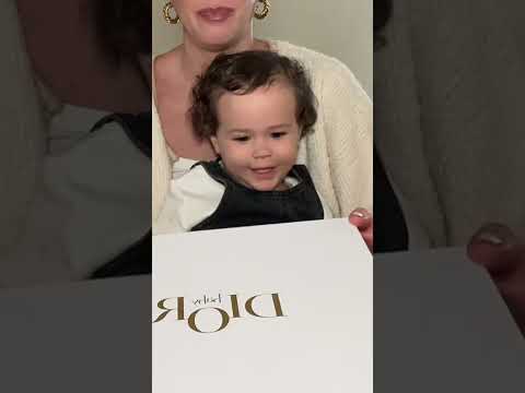 #unboxing this adorable bday gift from @Dior ๐ฑ๐ฅน #dior #babydior #toddlermom