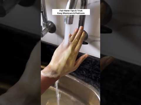 Fair Hand Remedy | Hand Cleaning Tips | Manicure At Home In Just 2minutes #manicure #remedy #shorts
