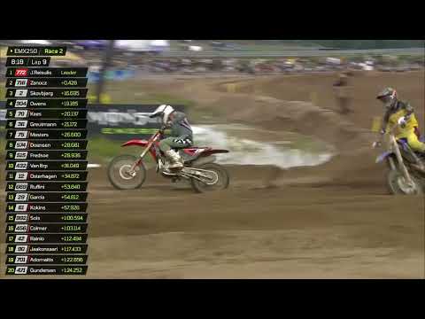 Noel Zanocz stronger than Janis Reisulis for the win of EMX250 in Finland #MXGPFinland
